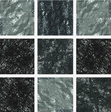 Aquabella Aurora Borealis Magic 2x2 Glass Tile